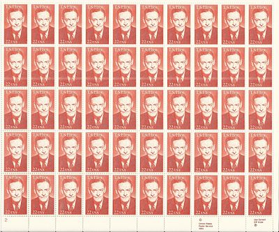 Literary Arts: T. S. Eliot Stamps. Literary Arts: T. S. Eliot Sheet of 50 x 22c Stamps, U.S. 