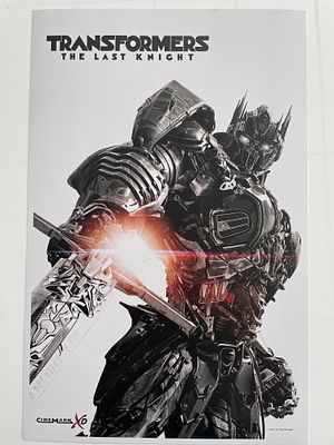 Transformers: The Last Knight mini movie poster. Transformers: The Last Knight movie poster. 