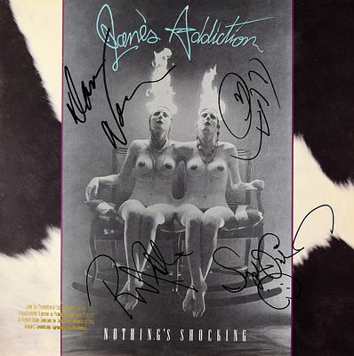 Jane's Addiction signed Nothing&acirc;€™s Shocking album. Jane's Addiction, 1988 Nothing&acirc;€™s Shocking 