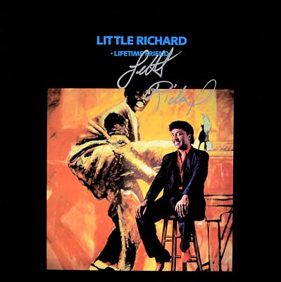 Little Richard signed Lifetime Friend album. 1986 Lifetime Friend signed Little Richard.