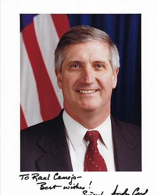 White House Chief of Staff Andy Card signed photo. Andy Card signed photo. 8x10 inches
