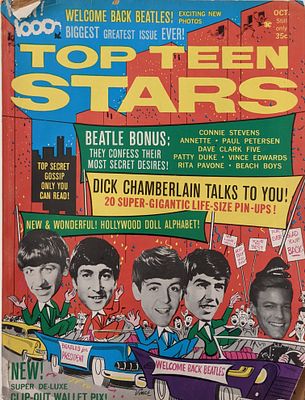 Beatles TOP TEEN STARS magazine October 1964 Issue