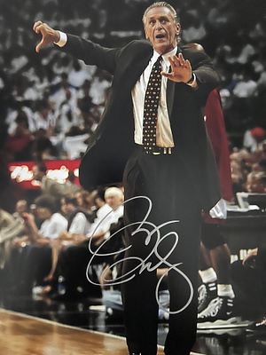 NBA Coach Pat Riley signed photo. 8x10 inches
