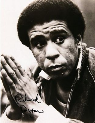 Stir Crazy Richard Pryor signed portrait photo. 8 in. by 10 in. Black and white portrait photo 