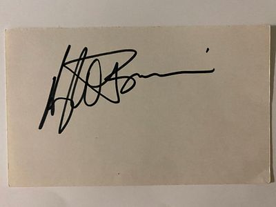 The Life and Legend of Wyatt Earp Hugh O'Brian signature cut. Hugh O'Brian signature cut. 3x5 inches