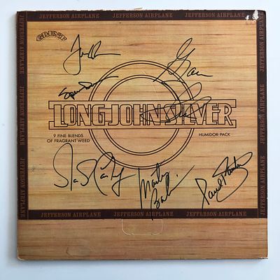 Jefferson Airplane Long John Silver signed album. GFA Authenticated. Jefferson Airplane Long 