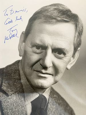 The Odd Couples Tony Randall signed photo. Tony Randall signed photo. 8x10 inches