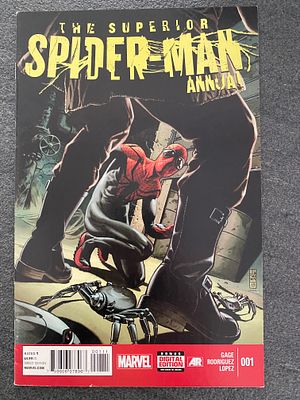 Marvel Comics Spider-Man comic book. Marvel Comics The Superior Spider-Man Annual edition comic 