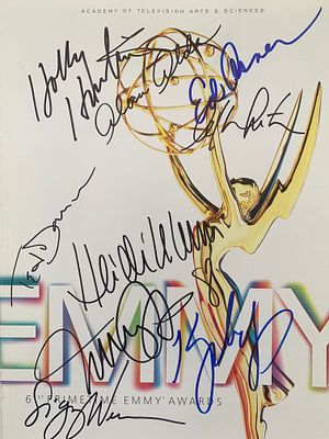 Ted Danson, Sigourney Weaver and more Emmy Awards signed program. 61st Primetime Emmy Awards 
