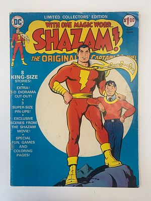 DC Limited Collectors Edition With One Magic Word Shazam C27. 1974. 10x14 inches