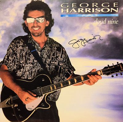 George Harrison signed Cloud Nine album. George Harrison's 1987 hit album "Cloud Nine" 