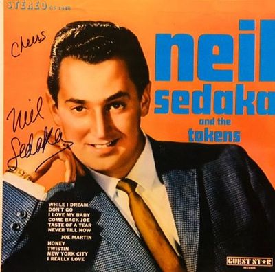 Neil Sedaka and The Tokens signed "Neil Sedaka and The Tokens" album. Neil Sedaka and The Tokens 