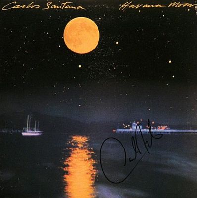 Santana signed "Havana Moon" album. Santana 1983 "Havana Moon" album autographed by Carlos Santana.