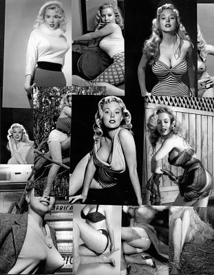 Jayne Mansfield reprint photo collage. This is a reprint photo collage. 8x10 inches