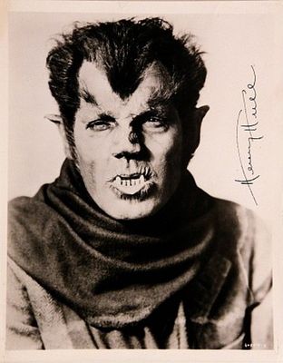 A Werewolf In London Henry Hull facsimile signed promo photo. promo photo from "Werewolf of 