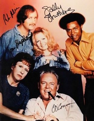 All In The Family facsimile signed photo. All In The Family promotional photo autographed by 