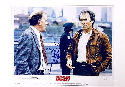 Sudden Impact Clint Eastwood facsimile signed movie photo. 8x10 inches. This item is a reprint 