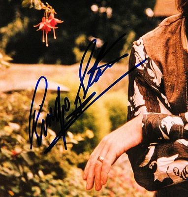 Ringo Starr facsimile signed promo photo. Promotional photo autographed by Ringo Starr. 8x10 