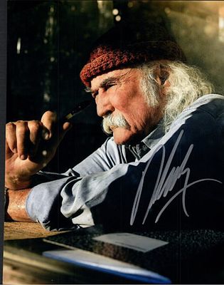 CSNY David Crosby facsimile signed photo. 8x10 inches. This item is a reprint of an original 