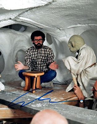 Star Wars George Lucas facsimile signed photo. 8x10 inches. This item is a reprint of an 