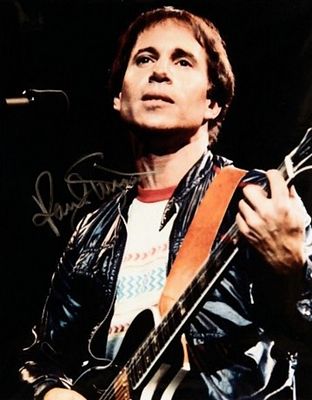Paul Simon facsimile signed promo photo. Promotional photo autographed by Paul Simon. 8x10 