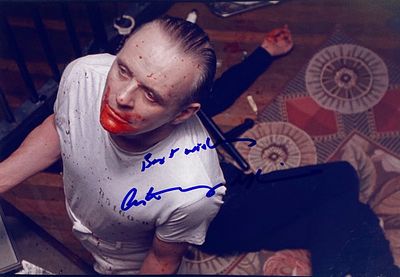 The Silence of the Lambs Anthony Hopkins facsimile signed movie photo. 8x10 inches. This item 