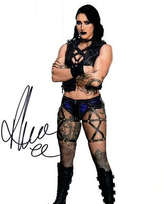 Rhea Ripley facsimile signed photo. 8x10 inches. This item is a reprint of an original autograph