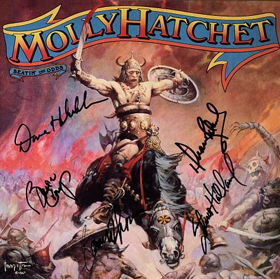 Molly Hatchet signed Beatin&acirc;€™ The Odds album. Molly Hatchet 1980 Beatin&acirc;€™ The Odds album. 