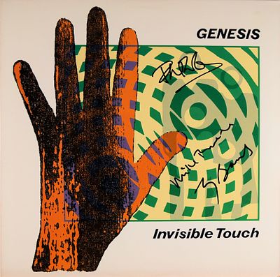 Genesis signed Invisible Touch
album. Genesis 1986 Invisible Touch album. Signed: Phil Collins 