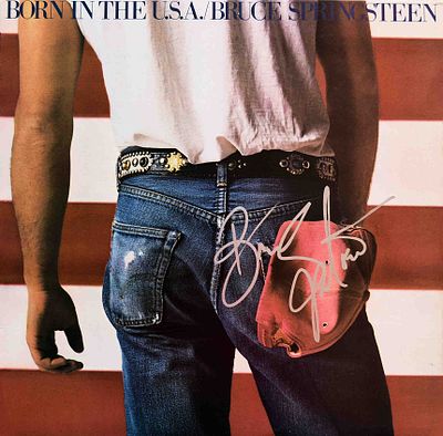 Bruce Springsteen signed Born In The U.S.A album. Bruce Springsteen 1981 Born In The U.S.A album 