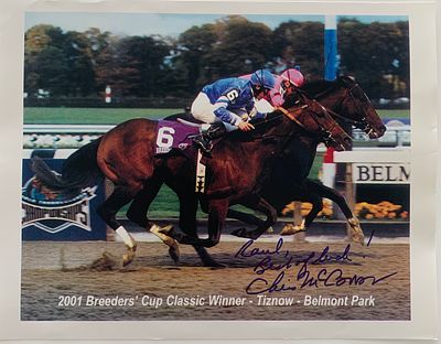 Kentucky Derby Winner Chris McCarron signed photo. Chris McCarron signed photo. 8x10 inches