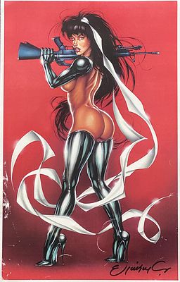 Vampirella signed print. signed print. 11x 17 inches
