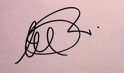 The Godfather Al Pacino signature slip. 5 in. x 3 in. slip signed Al Pacino