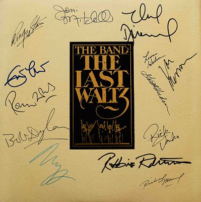 The Band signed The Last Waltz' Sky album. The Band 1978 The Last Waltz album autographed byNeil 