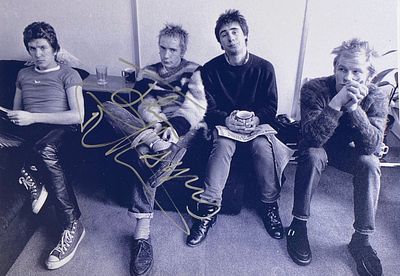 Johnny Rotten facsimile signed photo. 8x10 inches. This item is a reprint of an original autograph