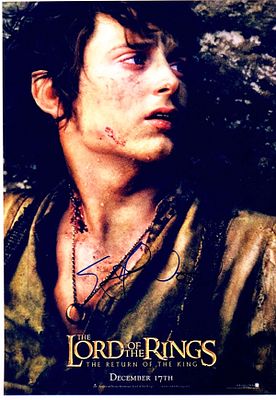 The Lord of the Rings: The Return of the King Elijah Wood facsimile signed movie photo. The Lord 