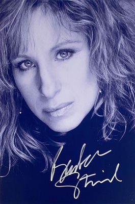 Barbra Streisand facsimile signed photo. 8x10 inches. This item is a reprint of an original 
