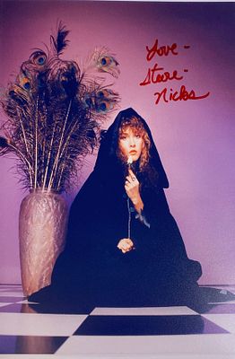 Stevie Nicks facsimile signed photo. 8x10 inches. This item is a reprint of an original autograph