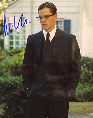 The Good Shepherd Matt Damon Signed Movie Photo. GFA Authenticated. The Good Shepherd Signed 