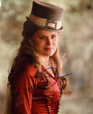 Deadwood Kim Dickens signed photo. Deadwood signed photo autographed by Kim Dickens. 8x10 inches