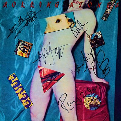 The Rolling Stones signed Under Cover album. The Rolling Stones 1983 Under Cover album. Signed: 