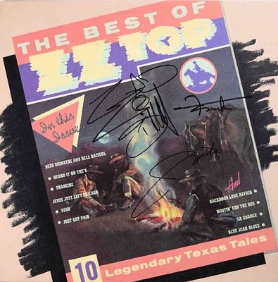 ZZ Top signed The Best Of ZZ Top album. 1977 The Best Of ZZ Top album. Signed: ZZ Top Billy 