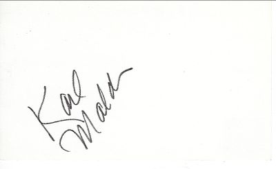 The Streets Of San Francisco Karl Malden original signature. Karl Malden original signature