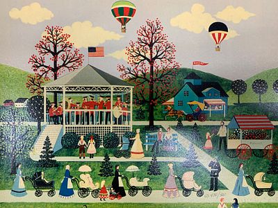 Wooster Scott signed serigraph. 9x11 inches