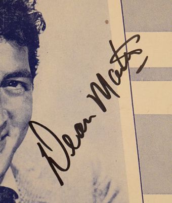 Dean Martin signed sheet music. Dean Martin Watching The World Go By &acirc;€“ 1956 sheet music signed 