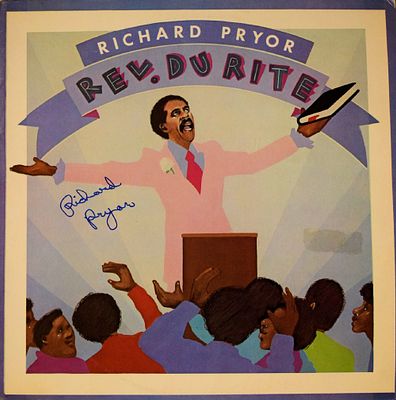 Richard Pryor signed Rev. Du Rite album. 1976 Rev. Du Rite album autographed by Richard Pryor.