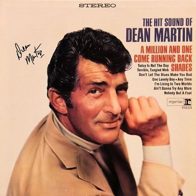 Dean Martin signed The Hit Sound of Dean Martin album. Dean Martin's 1966 hit album The Hit 