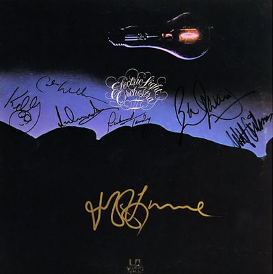 ELO 2 signed album autographed by Jeff Lynne, Richard Tandy, Mik Kaminski, Bev Bevan, Colin 