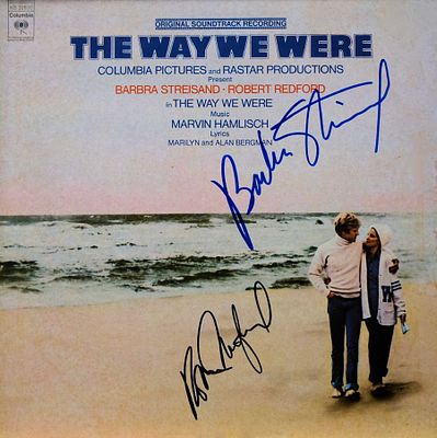 The Way We Were signed soundtrack album. The Way We Were 1974 soundtrack album. Signed: Robert 