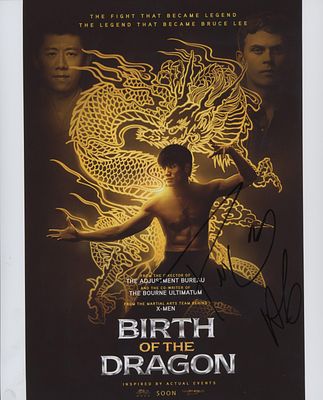 Birth of the Dragon Philip Ng signed movie photo. 8x10 inches